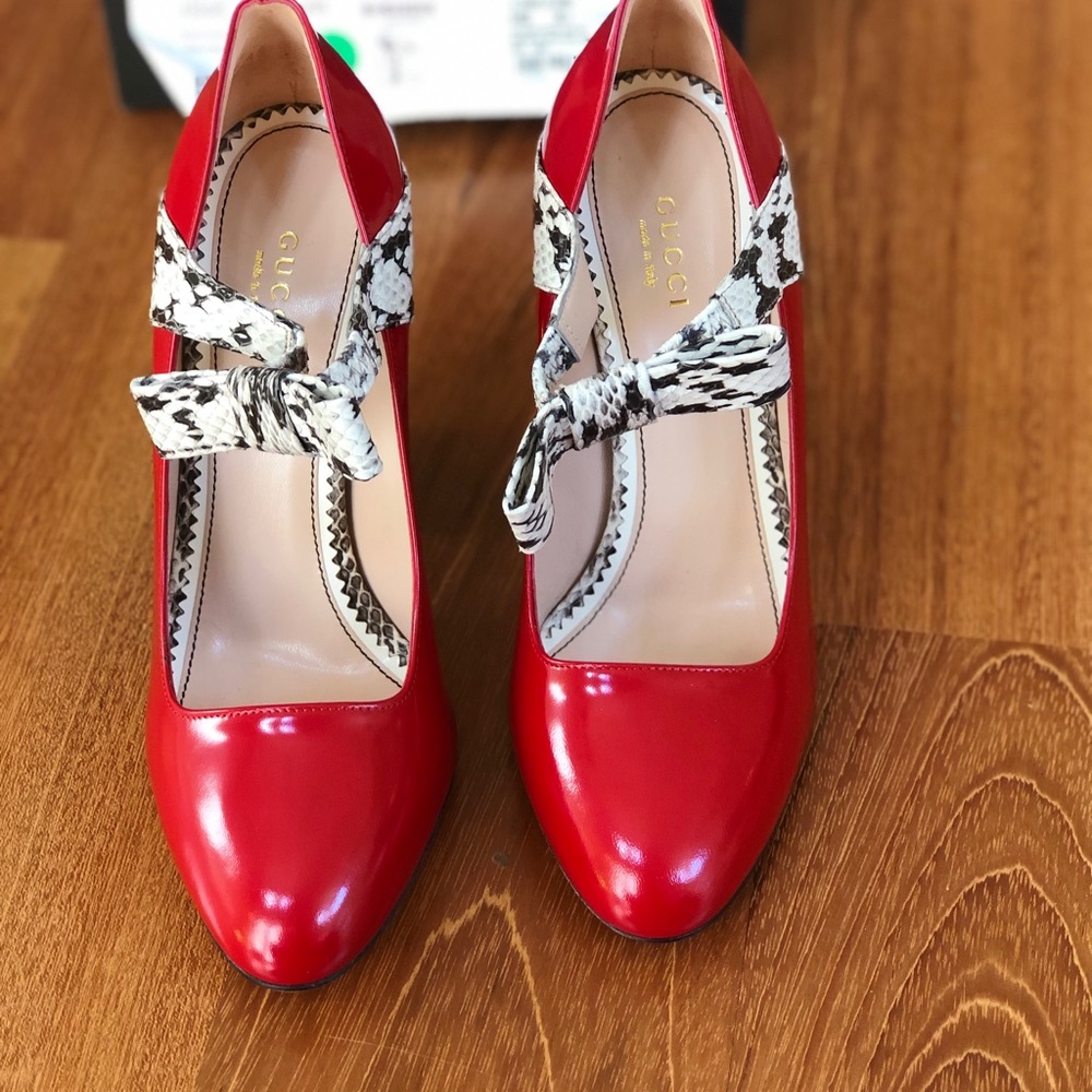 NWB Gucci Regent/ Elaphe Rad.Lux size 8.5 pumps - Picture 4 of 8